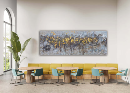 Wandbild - Abstrakte Bäume Leinwand - Kunstwerk