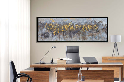 Wandbild - Abstrakte Bäume Leinwand - Kunstwerk