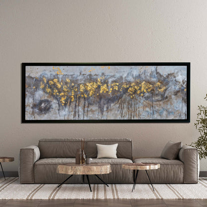 Wandbild - Abstrakte Bäume Leinwand - Kunstwerk