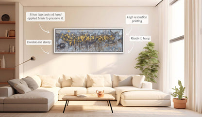 Wandbild - Abstrakte Bäume Leinwand - Kunstwerk