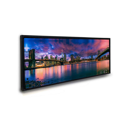 Wandbild Der East River und die Brooklyn Bridge – NY