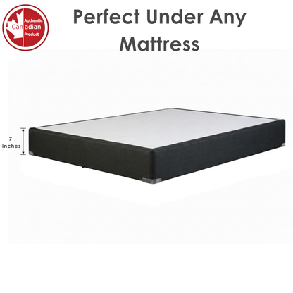UltraFlex® PARADISE Mattress and BoxSpring Set - Natural Heavy Duty Foam Blend, Low Motion Transfer, Comfort+ Quilting, Orthopedic Cool Gel, and Spinal Posture Support Eco-Friendly Mattress (Made in Canada)
