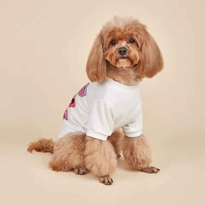 Valentine Hearts Dog Tee – Cute Love Print Pet Shirt