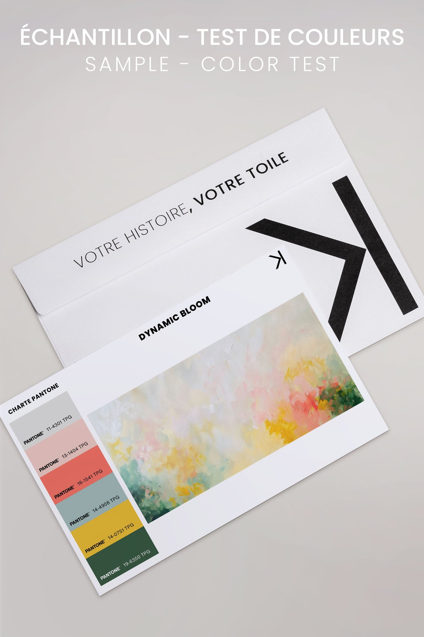 DYNAMISCHES BLÜHEN, Kunstwerk auf gespannter Leinwand