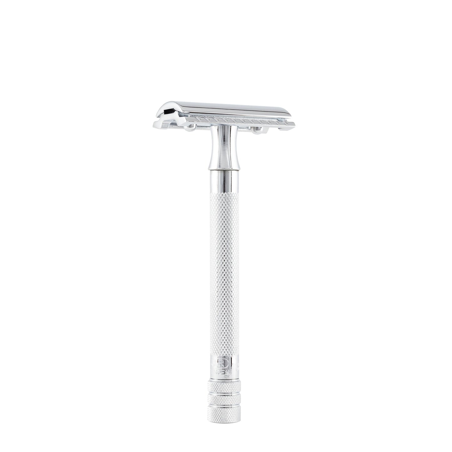 Merkur 23C 3-Piece DE Safety Razor, Closed Comb, Knurled Extra Long Handle, Chrome