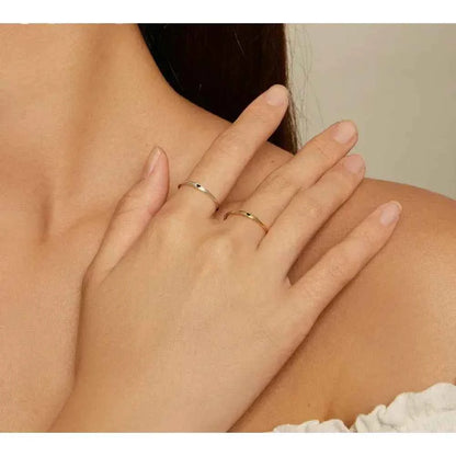 925 Sterling Silver Heart Wedding Band - Symbol Of Love, Stackable Promise Ring In 2 Colors (Size 5-10)