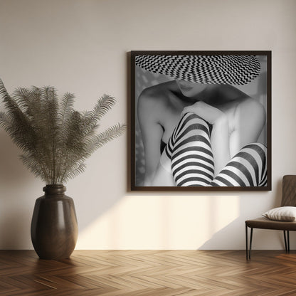 Wandkunst, die im Zickzack verläuft