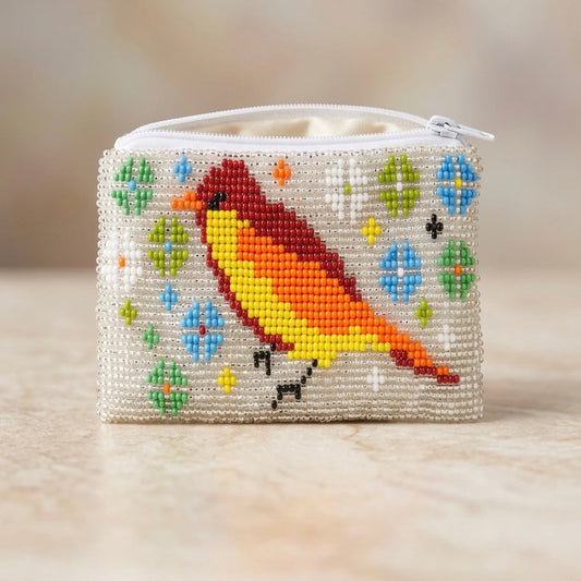 OLDTRIBES™ Bird Beaded coin purse