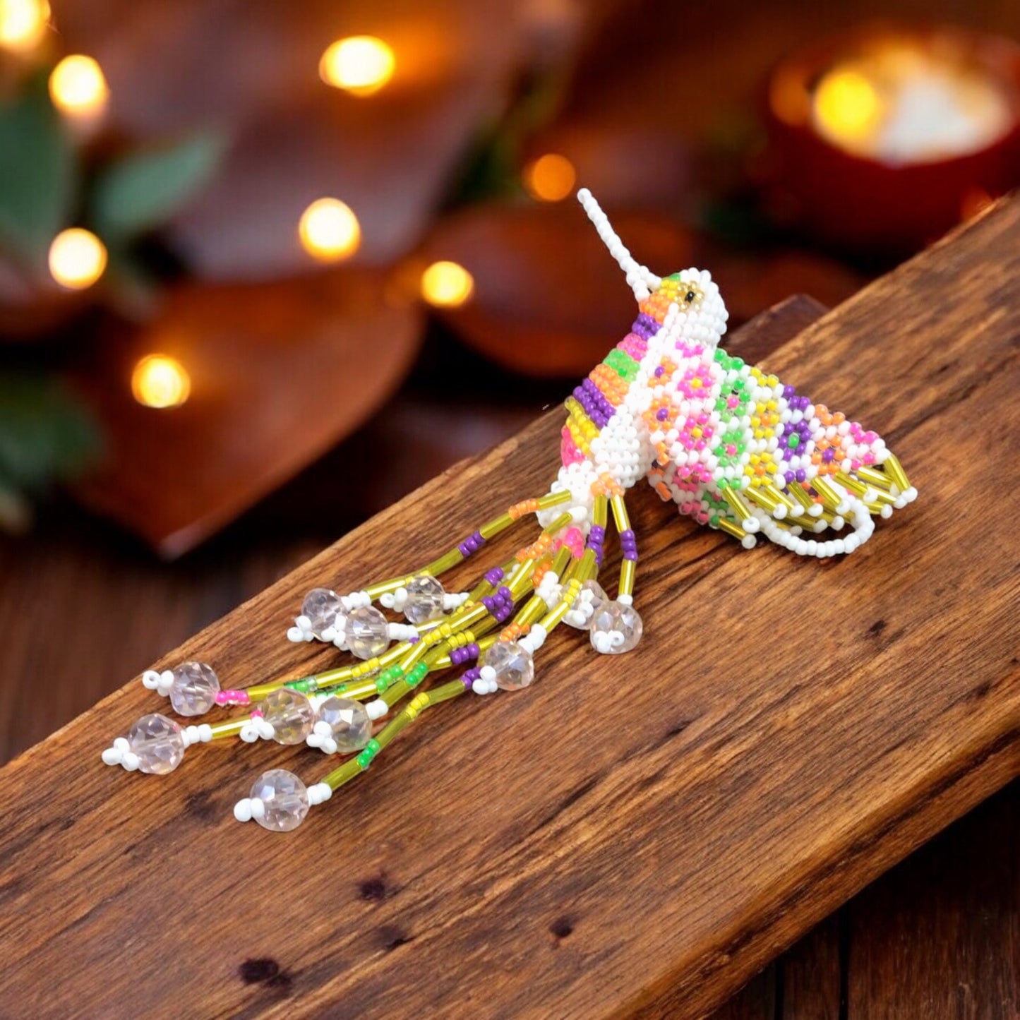 White Beaded HummingBird