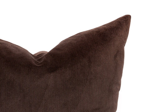 Chocolate Cord Cushion Cover