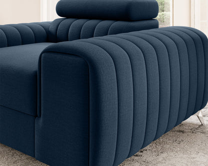 Laurence Moderner Akzentstuhl – Marineblau