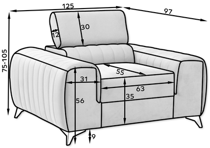 Laurence Modern Accent Chair - Mustard
