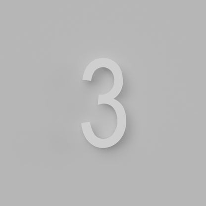 Chiffres flottants d'adresse civique de 10 pouces [1711]