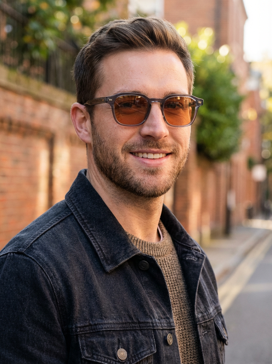 Ryan – Retro Square Keyhole Sunglasses | Bolero Eyewear