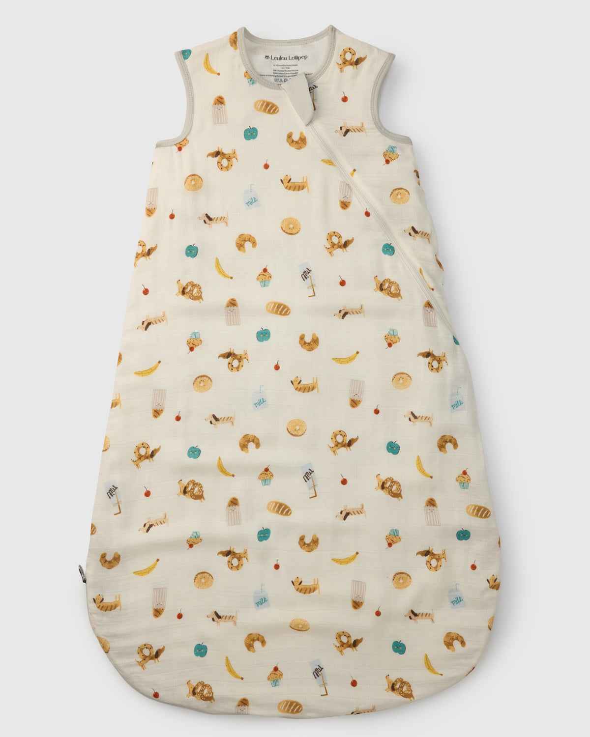 Baby Bamboo Muslin Sleep Sack 0.5 TOG - French Breakfast