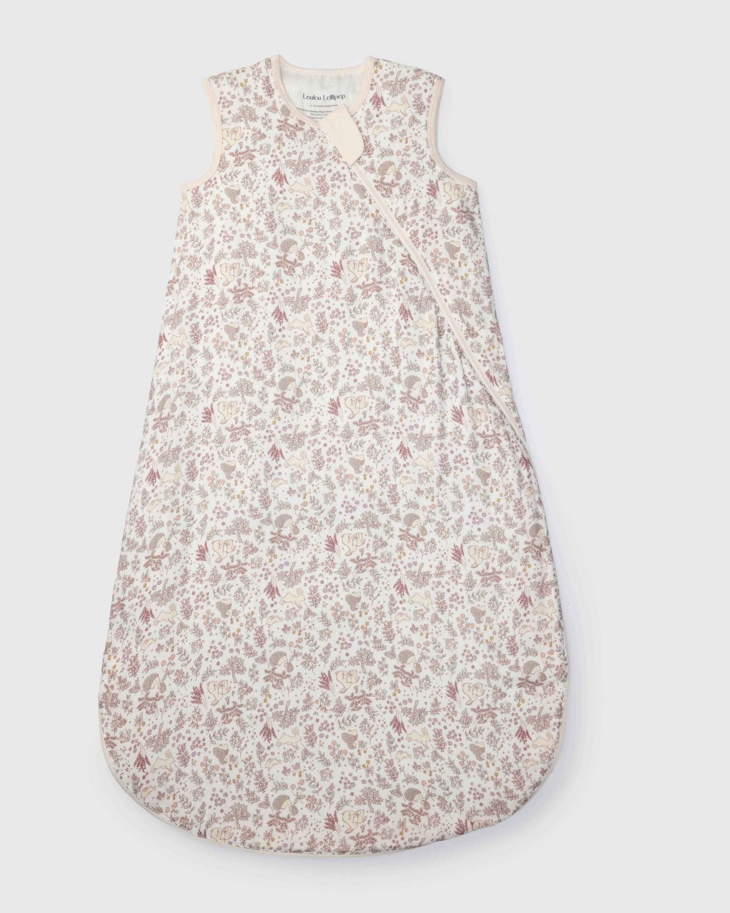 Baby Bamboo Muslin Sleep Sack 0.5 TOG - Hedgehog Forest