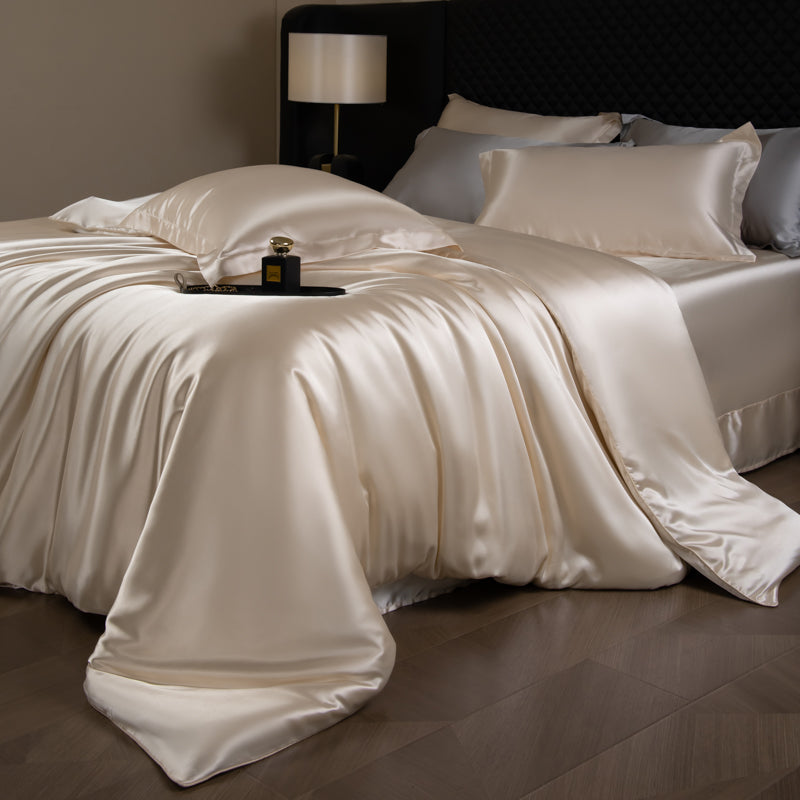 Lustre Luxe Elegantes Bettwäsche-Set – Beige