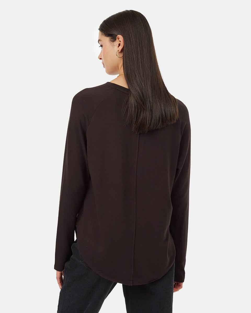Soft EcoTerry Shirttail Crew