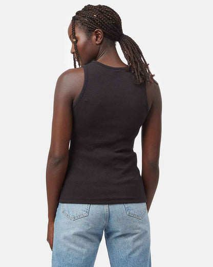Rib High Neck Tank