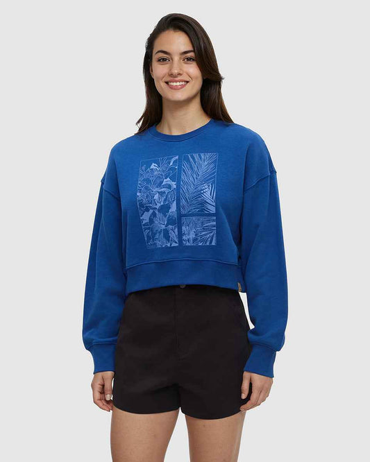Framed Haitian Blooms Oversized Crop Crew