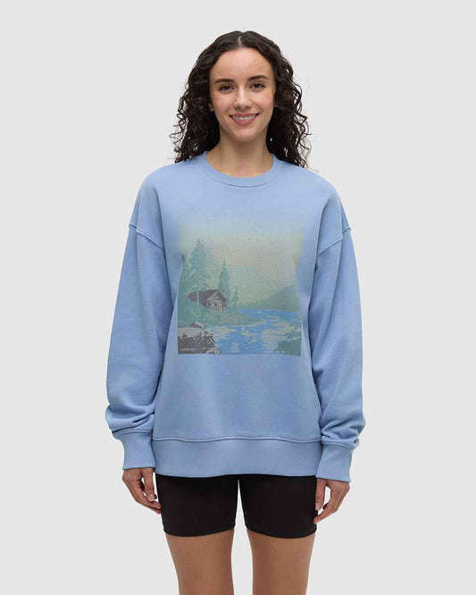 Washed Lakeshore Relaxed Crew