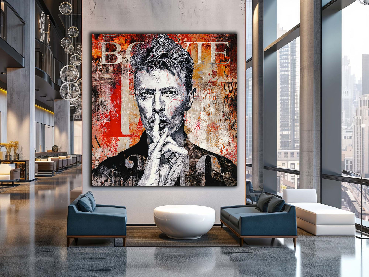 Wandkunst – „Let's Dance“-Bowie-Fans