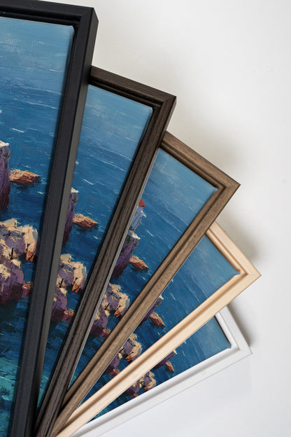 WEG ZUM MEER, Kunstwerk auf gespannter Leinwand