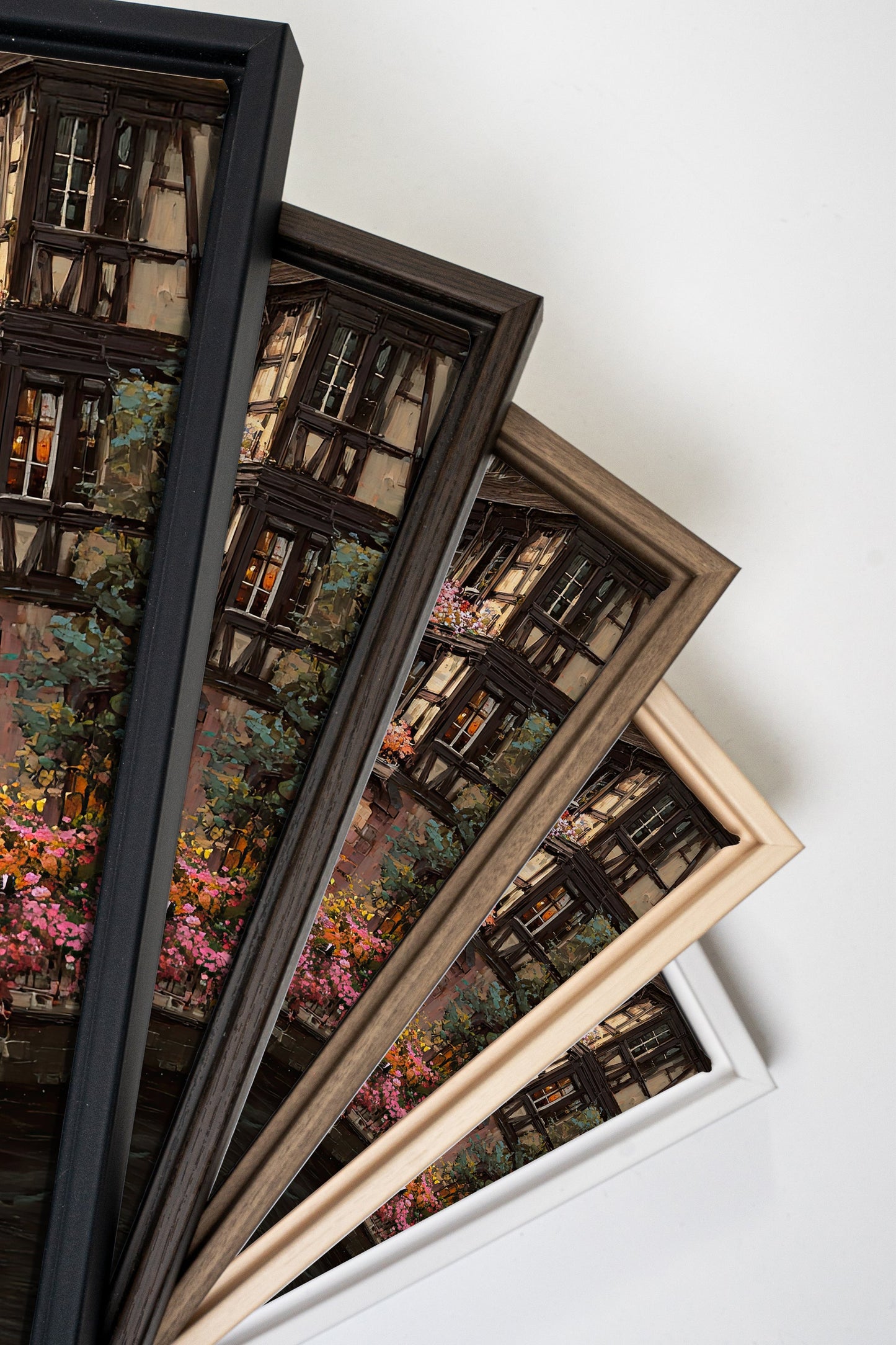 BLUMENBLÄTTERKANAL, Kunstwerk auf gespannter Leinwand