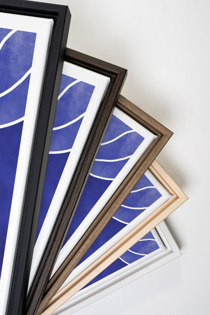 REFLET INDIGO, Werk auf gespannter Leinwand