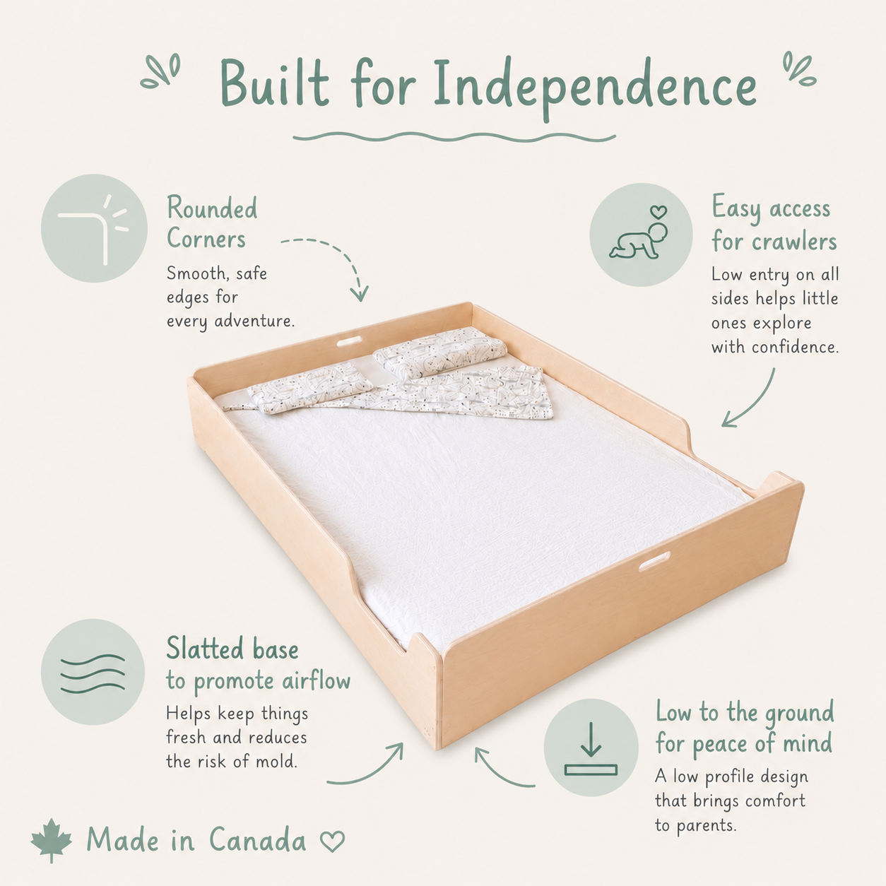 APPLE FULL - Montessori Floor Bed