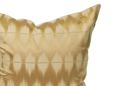 Gold Ikat Cushion Cover