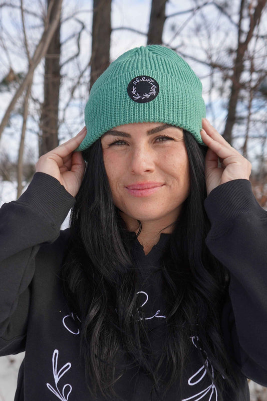 Tuque en laine menthe