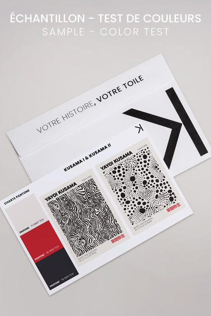 KUSAMA KOMBINATION (2 Leinwände, fertig zum Aufhängen)