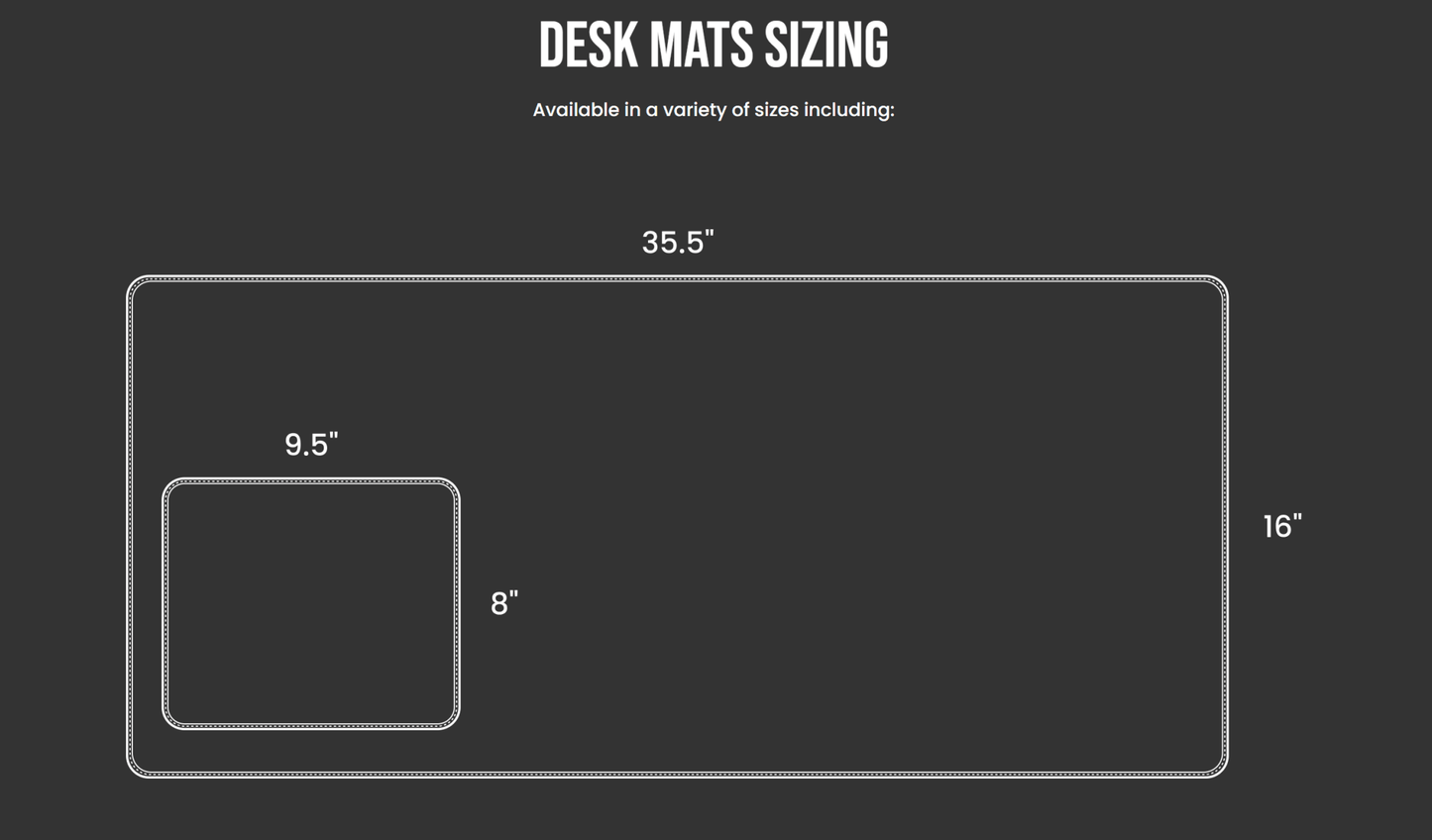 Small | Desk Mat | Blue Bricks