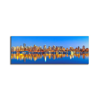 Downtown Vancouver bei Sonnenuntergang – Skyline Wandbild