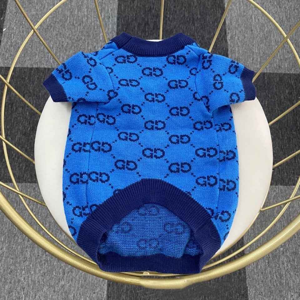 Gigi Royal Sweater | Dog Knit Sweater