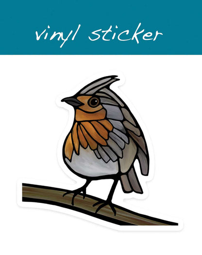 Vinyl Sticker - European Robin