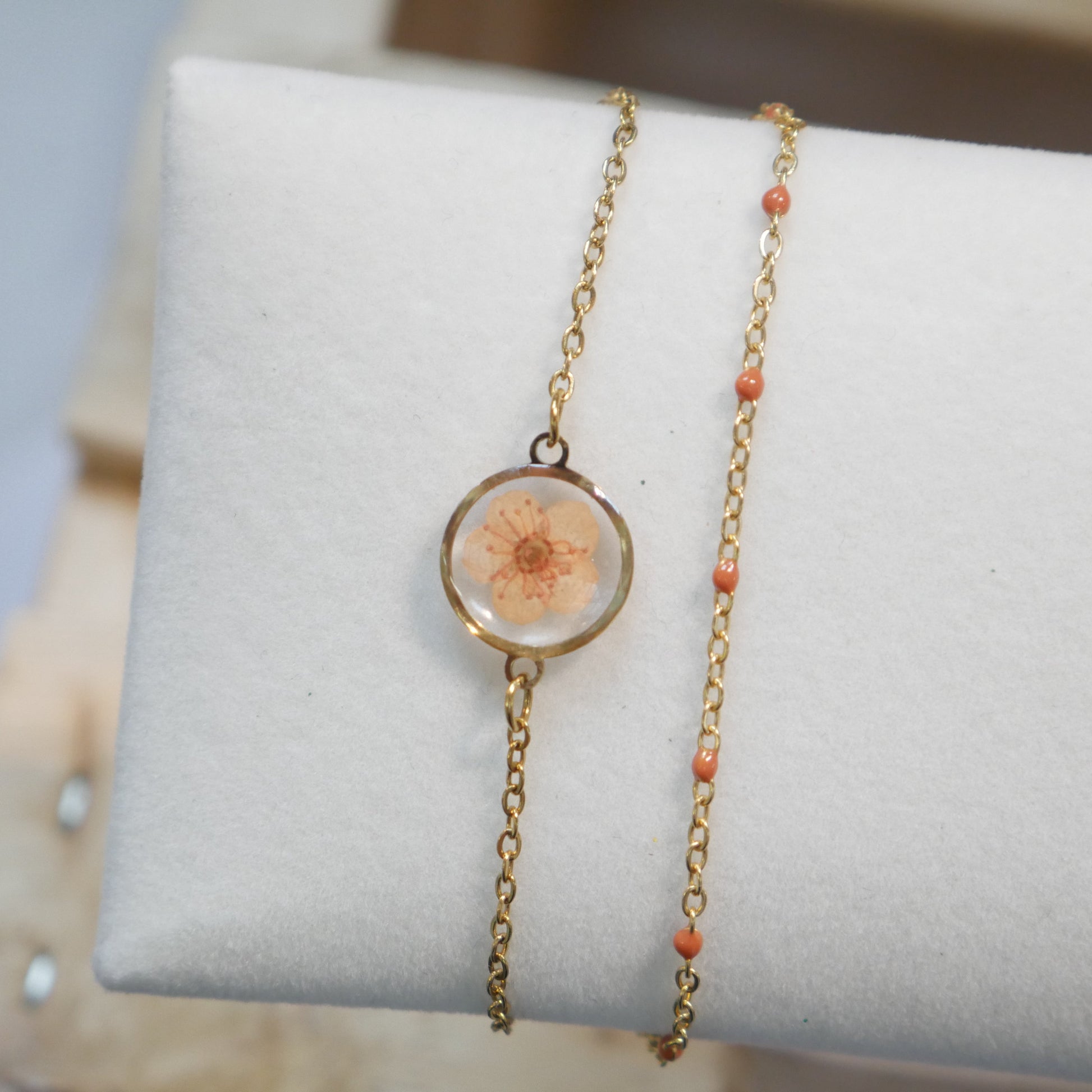 Bracelet Sofia double - orange