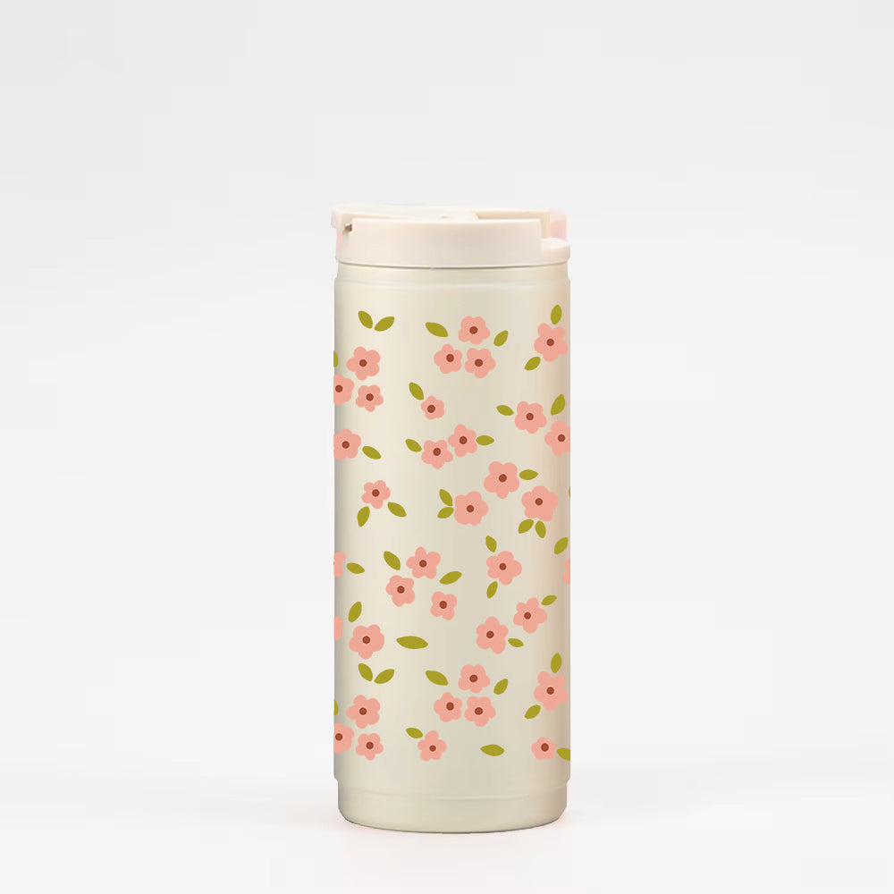 16oz Thermobecher – Rosé-Bloom-Creme