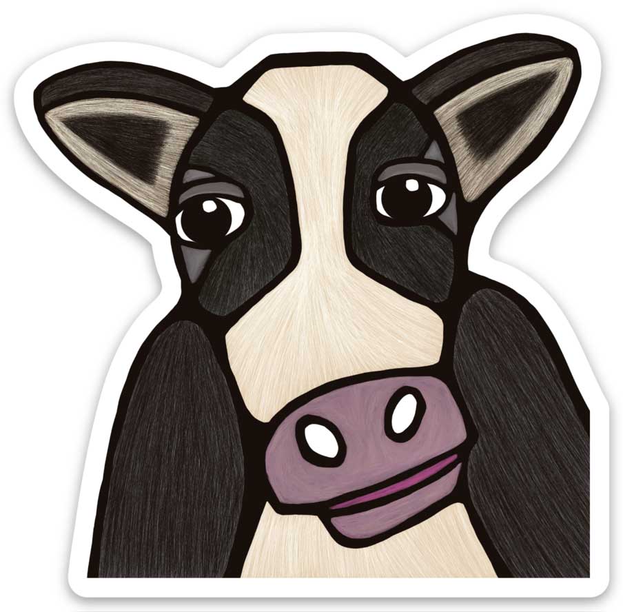 Vinyl Aufkleber - Gertie die Kuh
