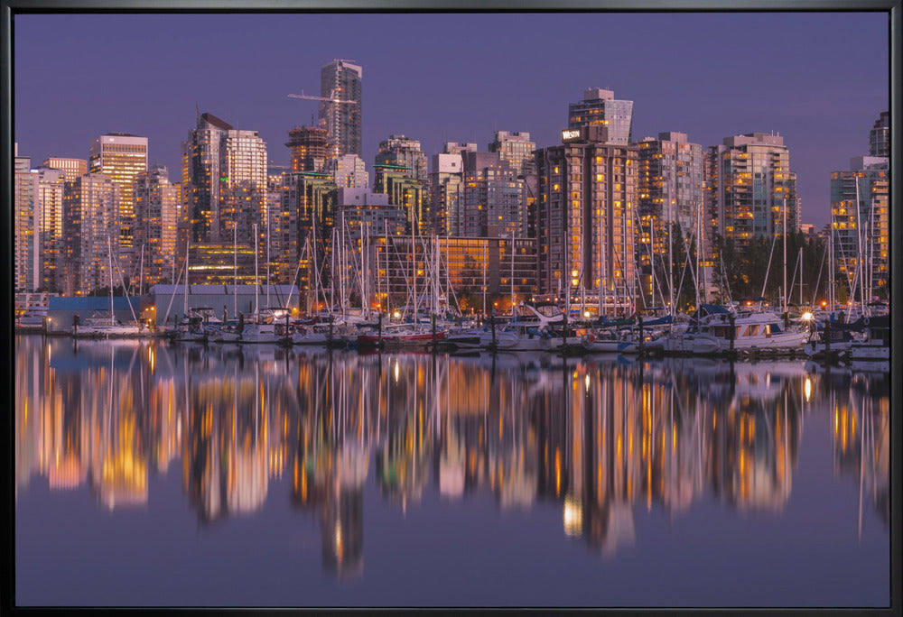 Wandbild Leuchtendes Vancouver