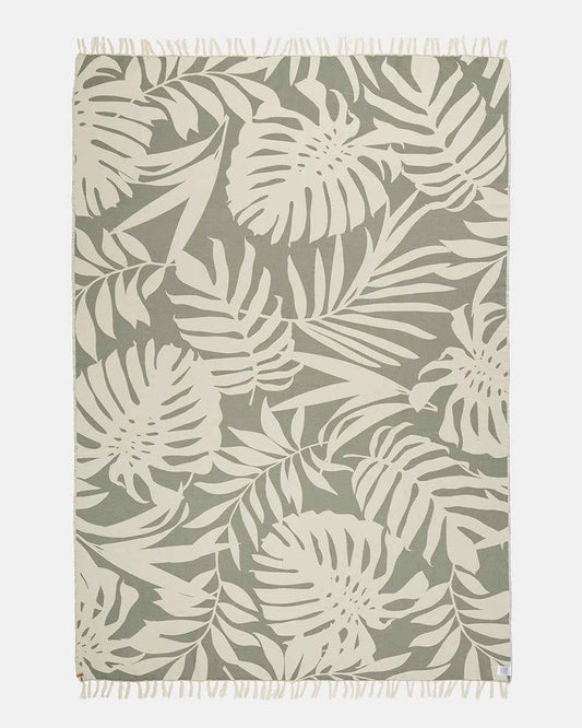 Organic Cotton Vintage Jungle Beach Blanket