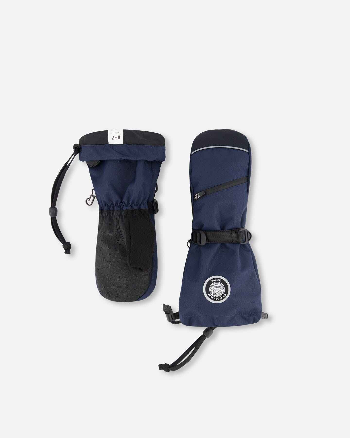 Winter Mittens Teknik Navy Blue