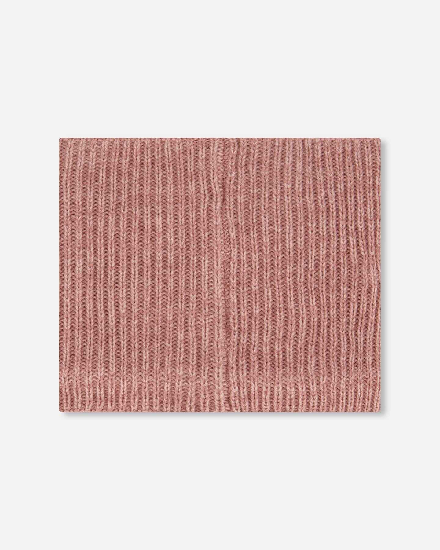 Mid-Season Knit Neck Warmer Dusty Pink