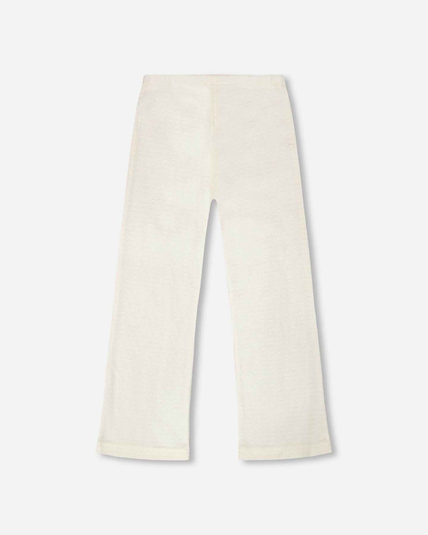 Crinkle Jersey Leggings Off White