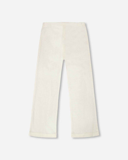 Crinkle Jersey Leggings Off White