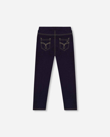 Navy Blue Denim Jeggings