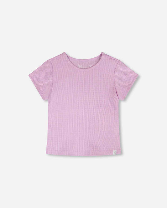 Crinkle Jersey T-Shirt Lilac