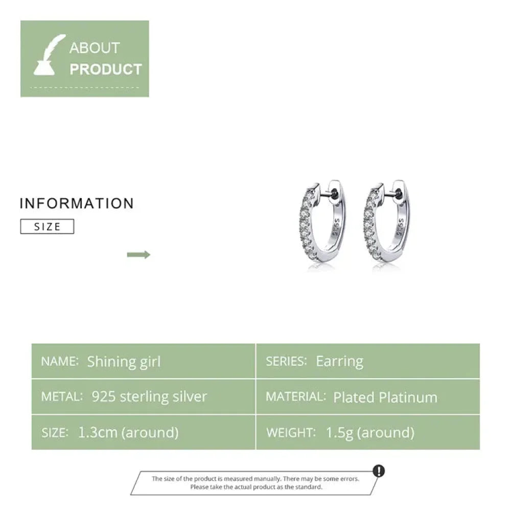 14K Gold Plated 925 Sterling Silver Cubic Zirconia Cuff Earrings - Trendy and Chic