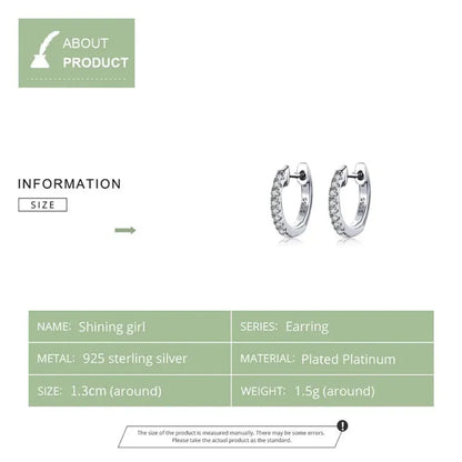 14K Gold Plated 925 Sterling Silver Cubic Zirconia Cuff Earrings - Trendy and Chic